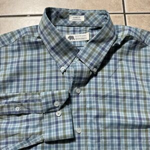 Onward Reserve Men’s XL Performance Check Long Sleeve Tailored Stretch Shirt